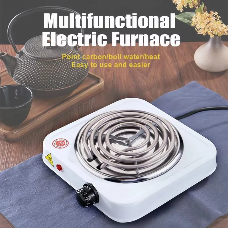 Electric Furnace Household Mini Single Disc Burner Portable Hot Plate Mosquito Incense Furnace 1000W Kitchen Stove