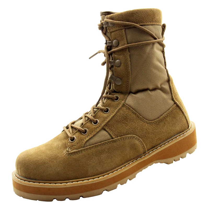 Leather Man Tactical Combat Boots Men Outdoor Hiking Desert Boots Breathable Male Ankle Boots