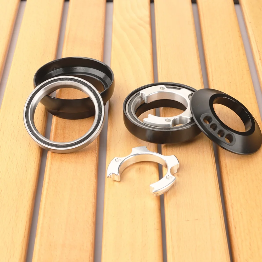 Aluminum Bicycle Headset Bowl Set Supporting Internal Brake and for shift Cable Guides for Road Bikes 44 41.8 46.9mm