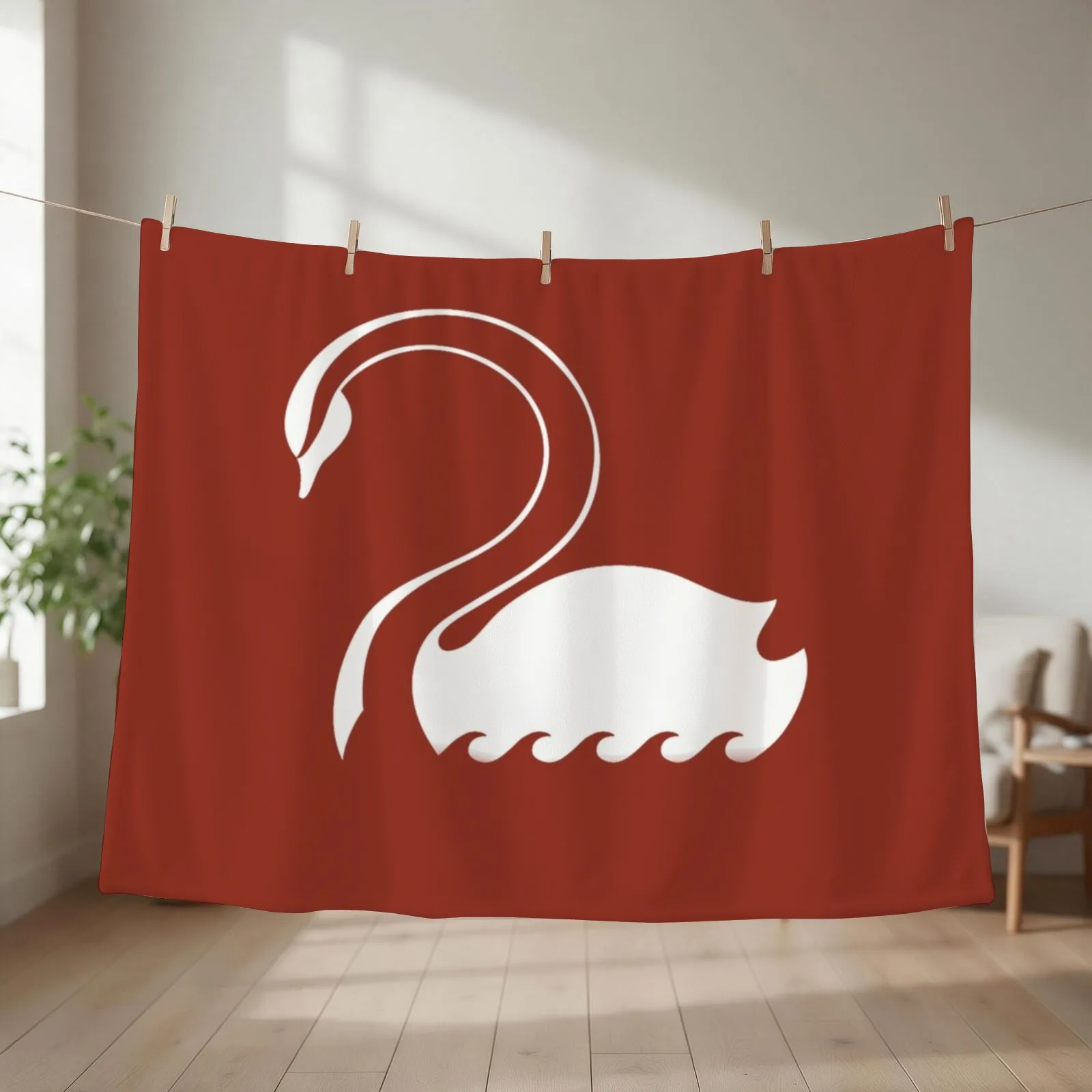 Captain Swan (No text) \t \t Throw Blanket Extra Large Throw Luxury Designer Sofa Fashion Sofas Blankets