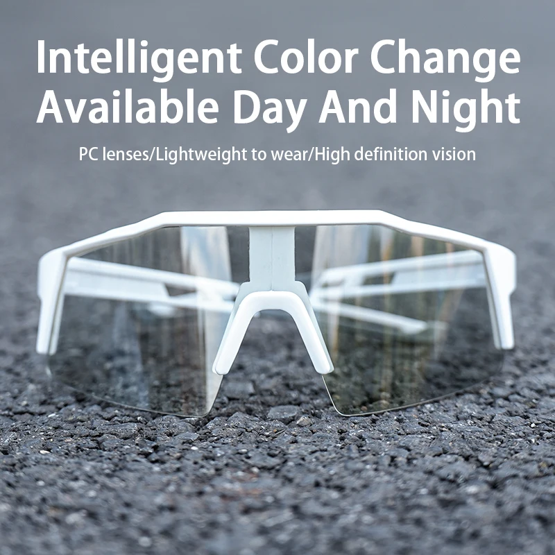 Cycling Glasses Photochromic Sunglasses Men Women New Mountain Bike Road Eyewear Bicycle Riding Outdoor Sports Hiking Goggles