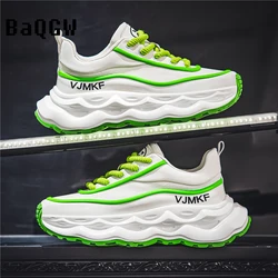 Designer Men's Sports Shoes Breathable Comfortable Casual Height Increased Platform Shoes Non-slip Thick-soled Chunky Sneakers