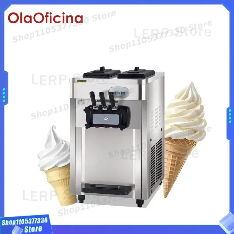 ICT18S Desktop Soft Serve Ice Cream Maker Frozen Yogurt Machine for Cafe Restaurant Dessert Shop Commercial Use High