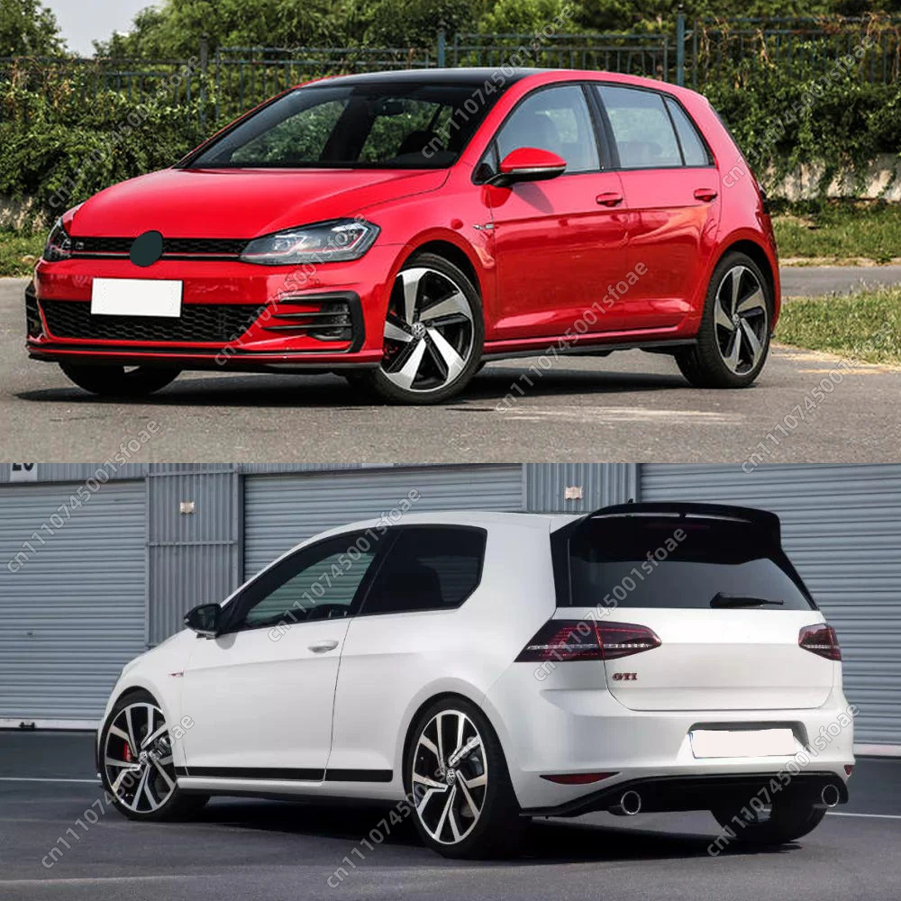 Max Style Rear Roof Spoiler For VW For Golf 7 MK7.5 GTI R 2014-2019 Rear Glossy Black Wing Body Kits Accessories With Car Wing