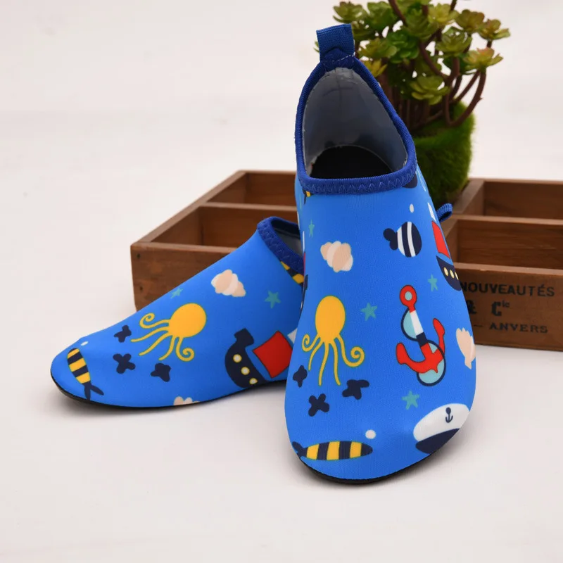 Children Beach Shoes Baby Soft Floor Indoor Slipper Snorkeling Swim Socks Boys And Girls Anti-Slip Home Barefoot Kids Slippers