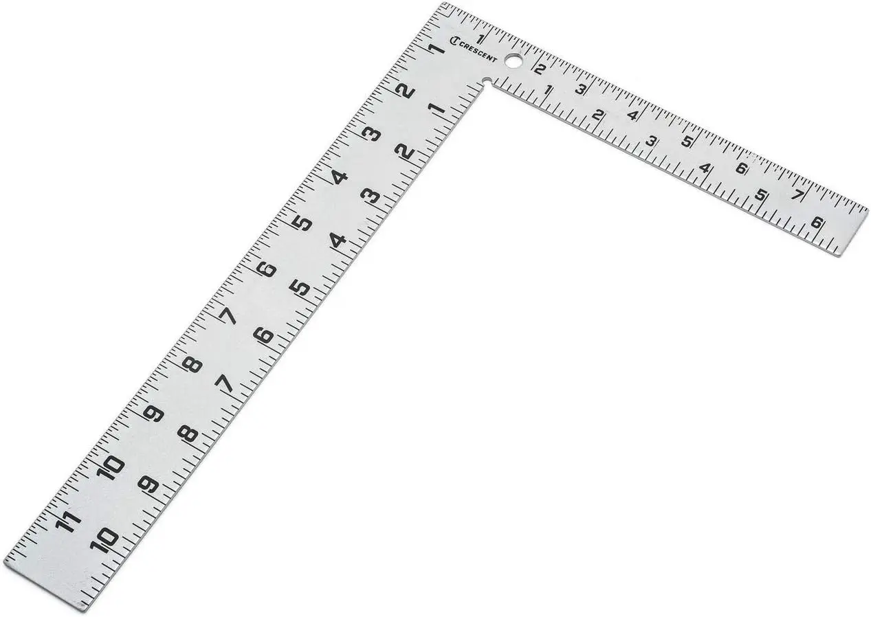 

12-дюймовый многофункциональный стальной угольник с четкой разметкой, устойчивый к коррозии