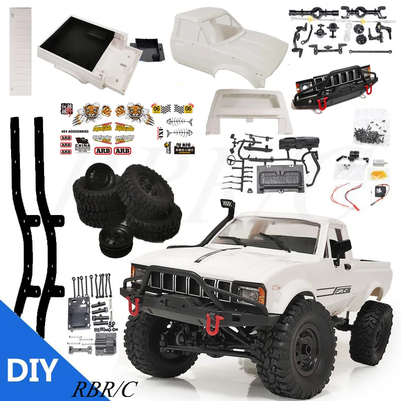 1:16 WPL C24-1 Standard Edition Diving Edition Full Scale Pickup 4WD ปีนเขาปิดแผนที่รีโมทคอนโทรลรุ่นรถของเล่นเด็กของขวัญ