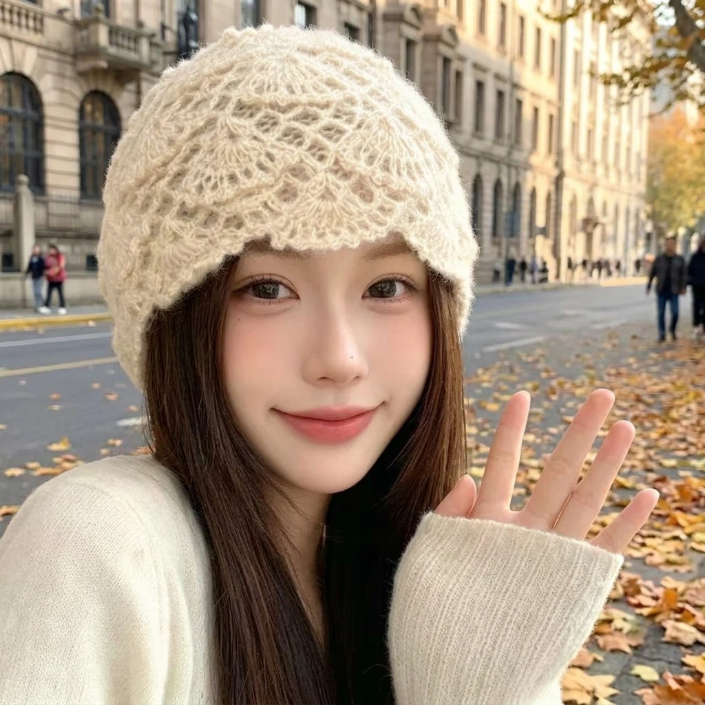 Bonnet en laine douce, style vintage, bonnet chaud à enfiler, idéal pour l'automne et l'hiver, pour le quotidien, les trajets, les activités de plein air et les tenues décontractées.