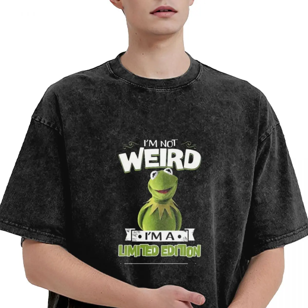 Muppet Kermit Frog I M Not Weird I M A Limited Edition Luxury Retro T Shirts for Men Summer Print Shirt Cotton