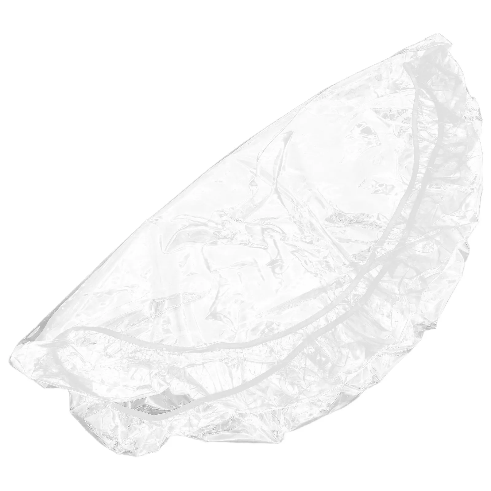 48Inch Round Clear PVC Tablecloth Thick Elastic Edge Waterproof Transparent Dining Outdoor Protector Round Elastic Tablecloth
