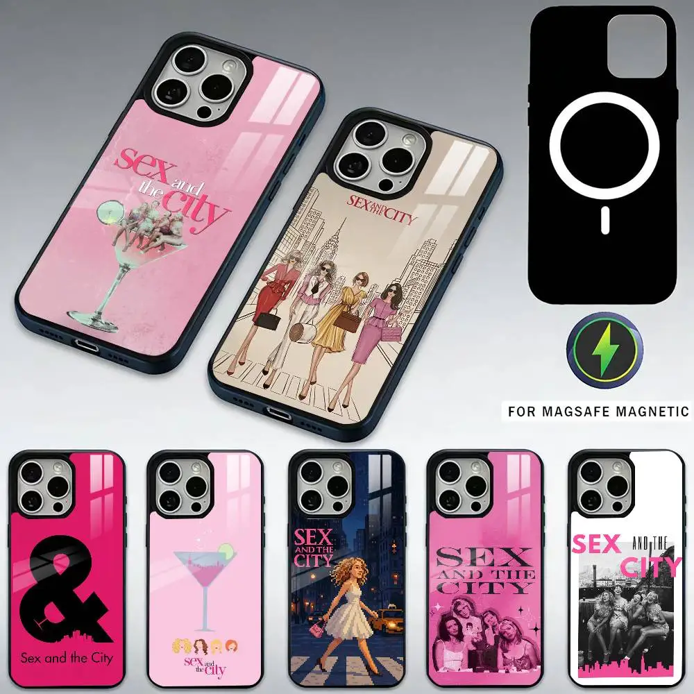 Sex And The City Phone Case For iPhone17,16,15,14,13,12,11 Plus,Pro Max Magnetic For Magsafe Wireless Charging