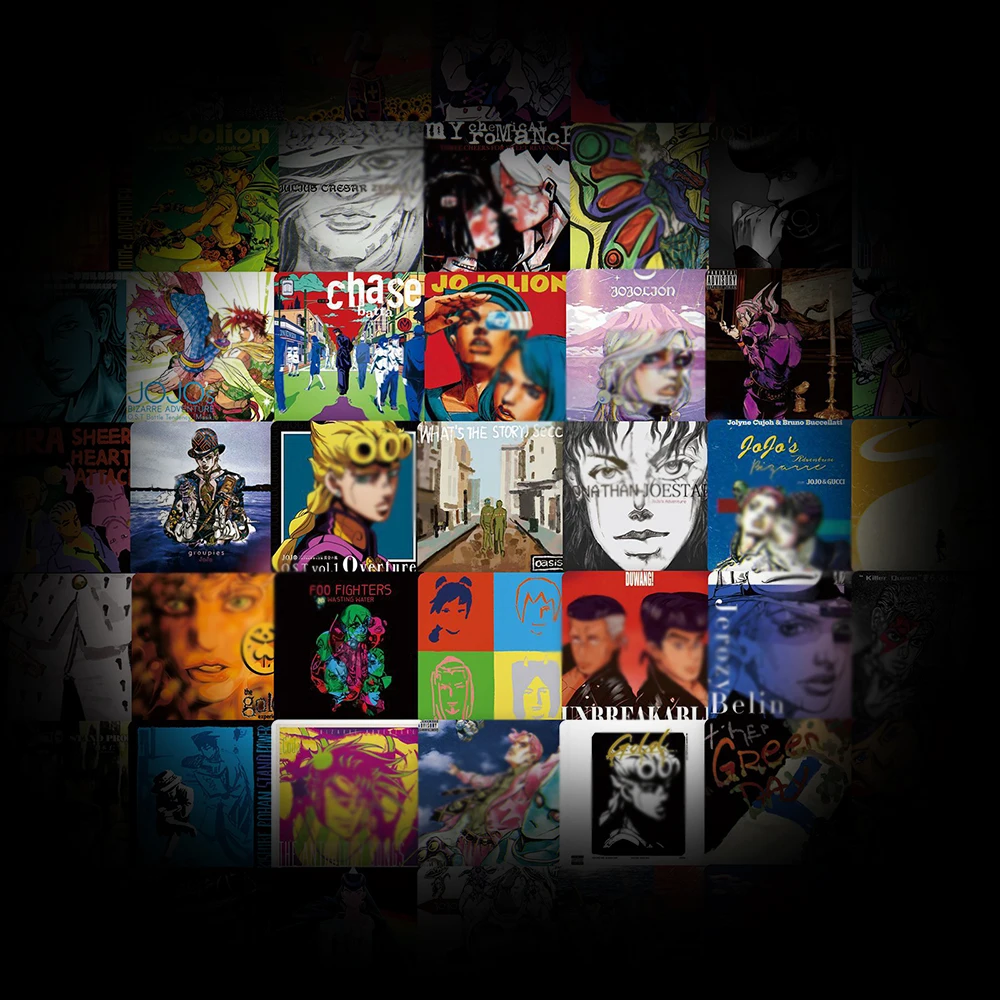 100PCS Jo-jo Album Cover Graffiti Stickers Jolochoni Chengtaro Sticker for Phone Computer Notebook Stationery DIY Toys Secret