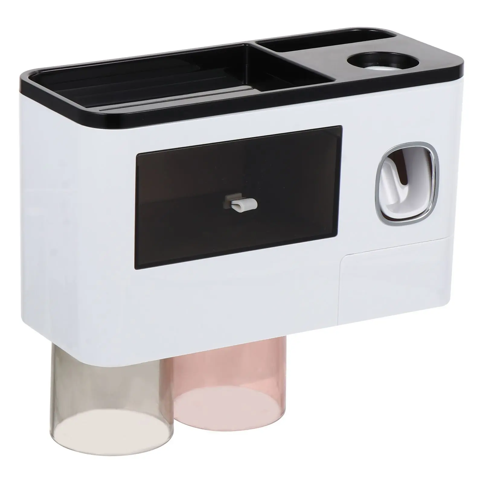 

2 Toothbrush Holder Racks Premium Material Long Use Suitable Tile Glass Mirror Smooth Surface Proper Size Ideal Storage