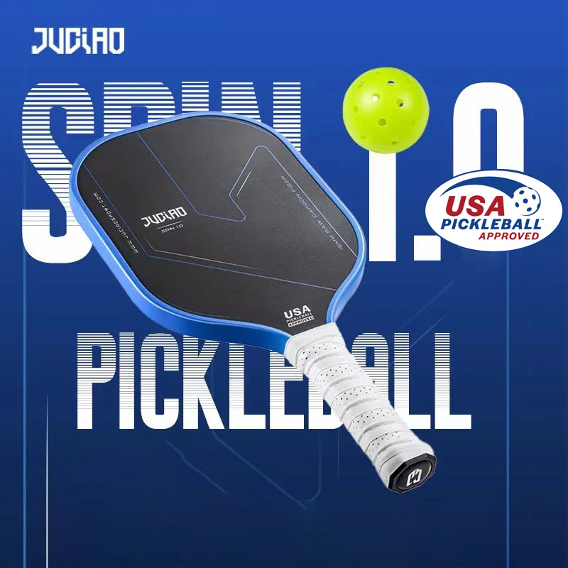 

JUCIAO USAPA Approved Raw Carbon Fiber Rough Surface Pickleball Paddle With Lots of Spin, Control, and Power