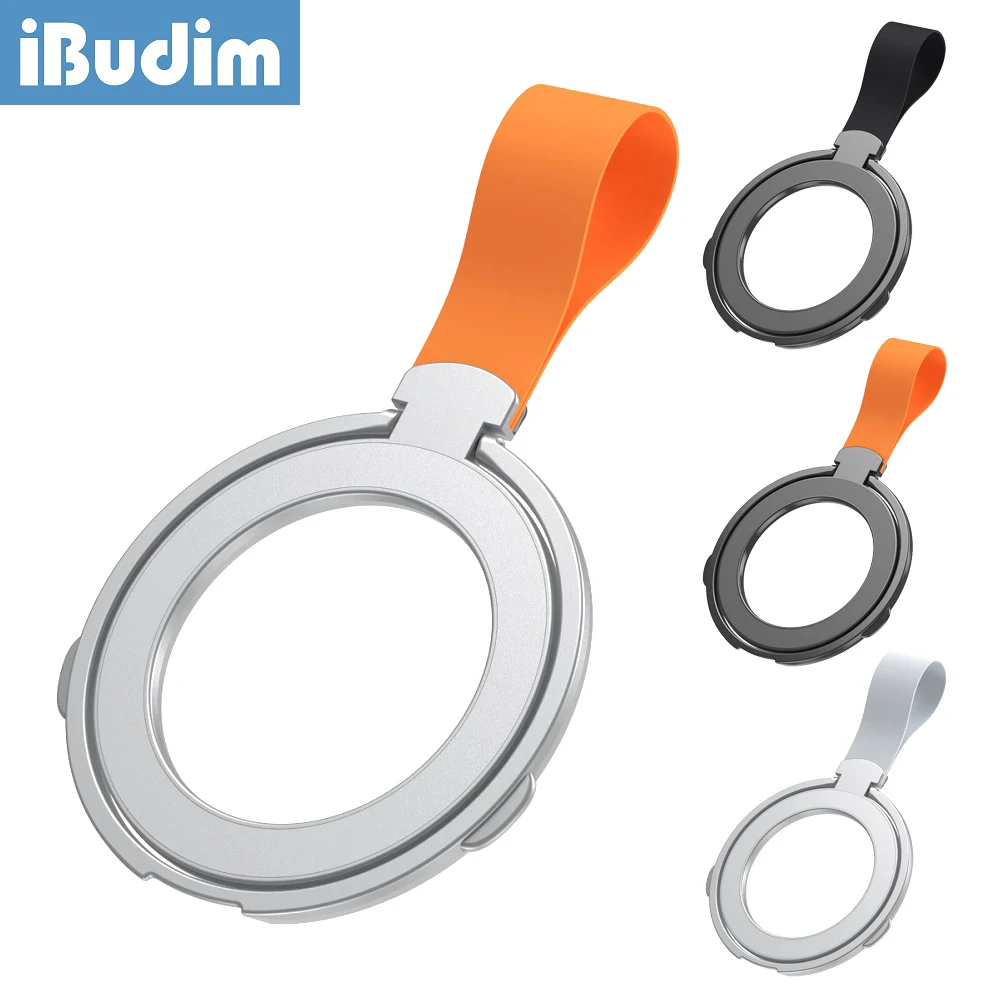 iBudim Magnetic Phone Finger Ring Holder for Mag Safe Magnet Ring Grip for iPhone 15 14 13 Pro Max Plus for MagSafe Cases