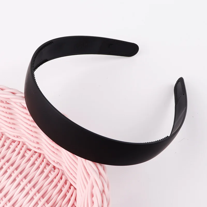 2.5CM Solid Wide Hairband Headband For Women Men Girls Head Bands Hair Band Hoop Hair Accessories Top Holder Non Slip Ornament