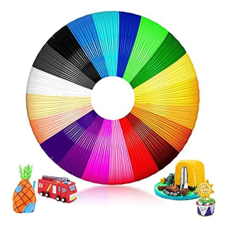 

PCL, 10 M Each - PCL Filament 1.75 Mm, Colours Set for Low Temperatures, 3D Children'