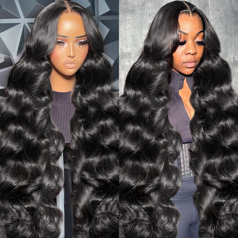 

40 Inch 13x4 13x6 HD Body Wave Lace Front Wig Pre Plucked Loose Wave Lace Frontal Wig Glueless Human Hair Wigs For Black Women
