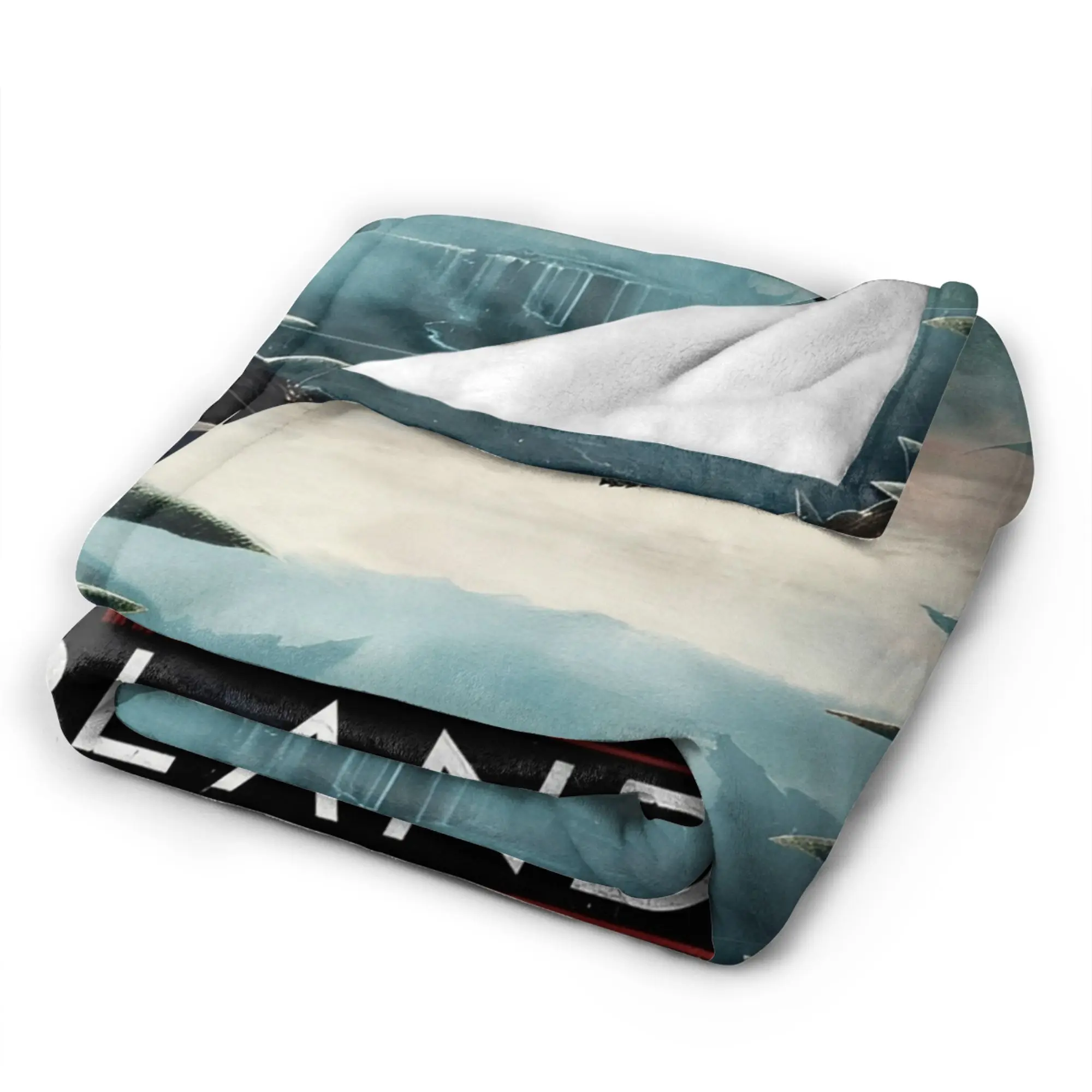 المفترس: بطانيات بادلاندز، بطانيات مريحة من الصوف فائق النعومة، مفرش سرير #4