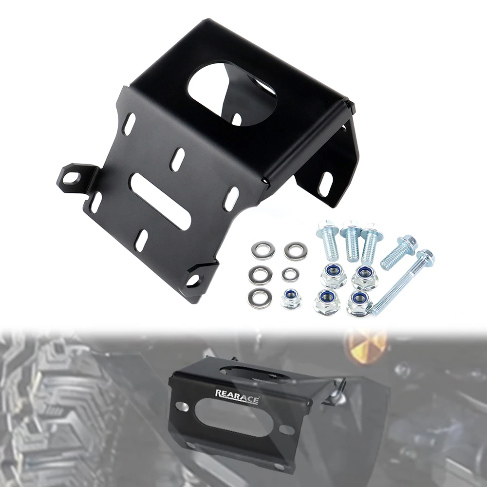 

Fit For Rancher Foreman Rubicon TRX420/500/520 2014-2025 Motorcycle Winch Mount Bracket Steel UTV Winch Mounting Plate