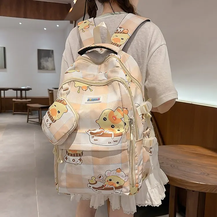

Retro Large Capaci Bapa School Bag College Sle Versatile Reduction Load Cuter Bapa for Junior And High School ...