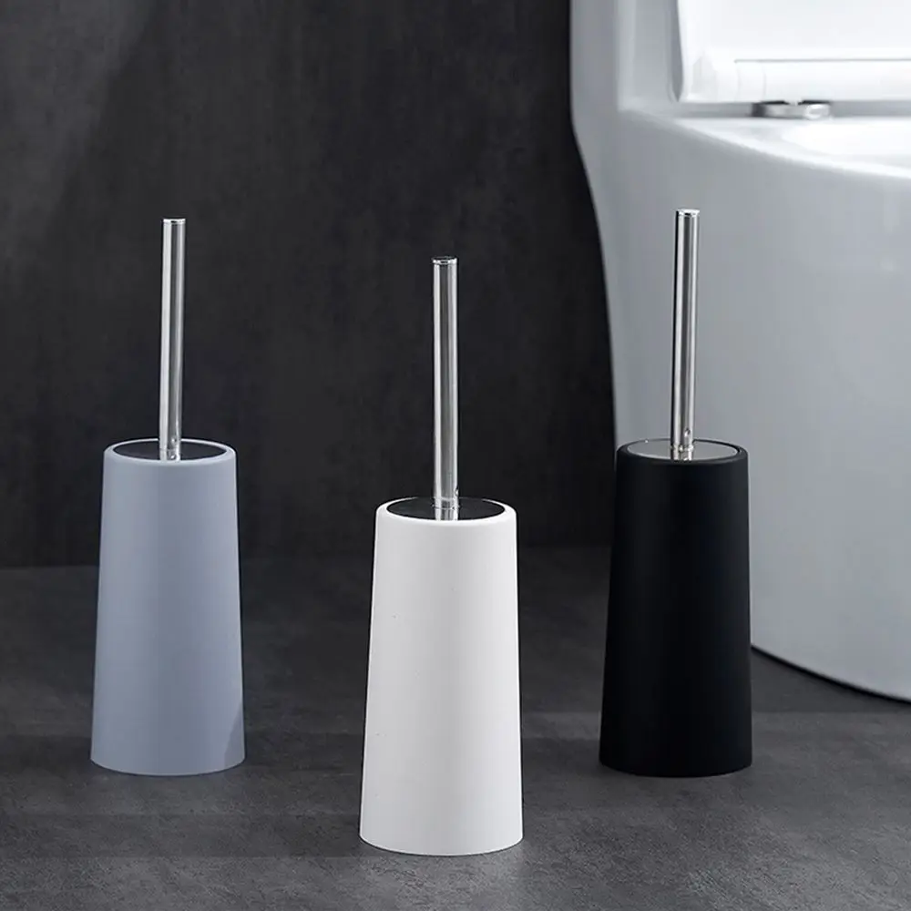 Long Handled Bathroom Toilet Brush Holder Set Cleaning Brush Bath Cleaner Free Standing Stand new