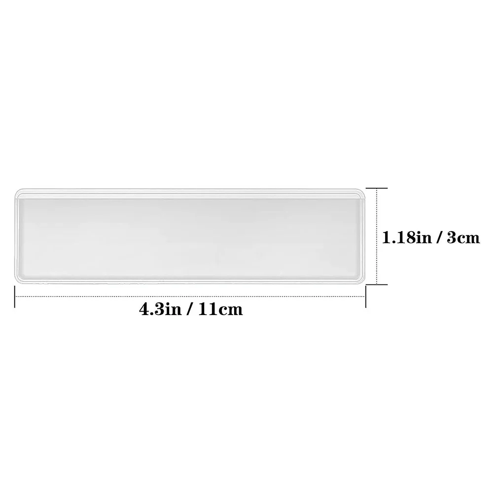 4 Sheets Waterproof Self-adhesive Transparent Label Shelf Storage Classification Pvc Sticker Holders Office