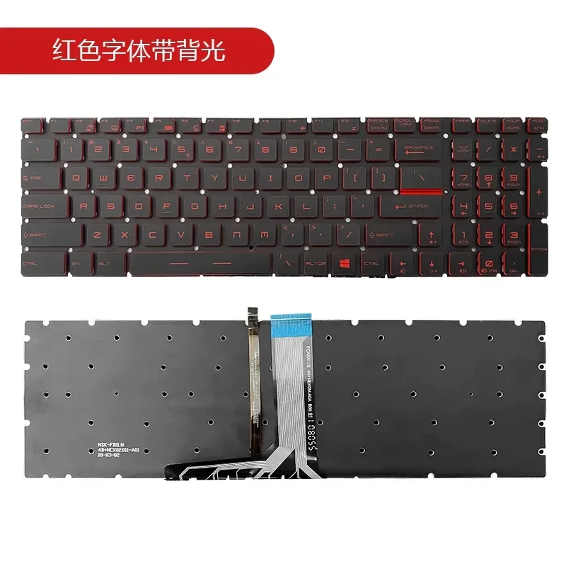 For MSI MS-17A1 17B1 17B4 17C1 17C5 1771 1772 1773 13F1 Laptop Keyboard Replacement US Layout Black