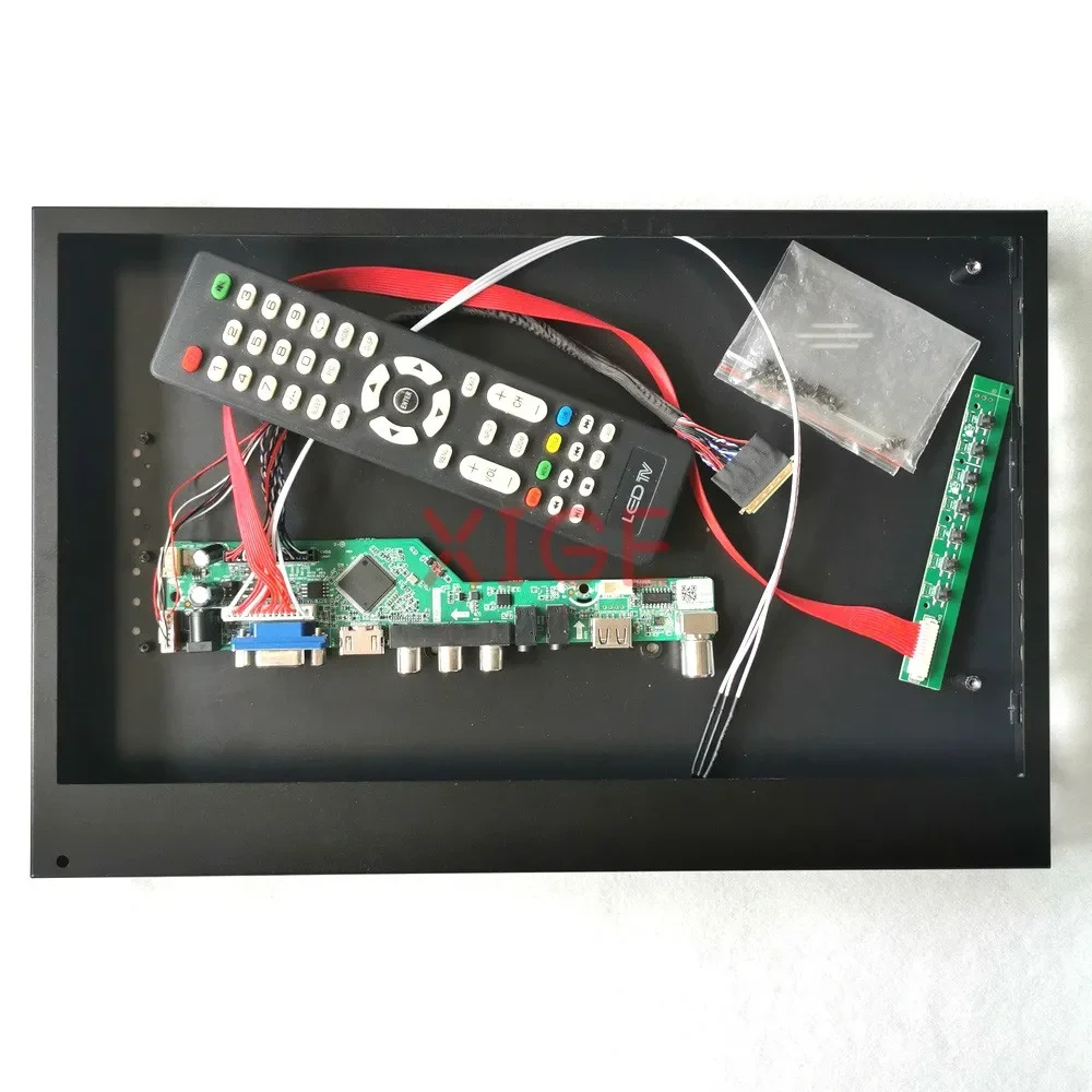

Fit LP156WH3(TL) Controller Driver Board+Metal Shell Analog TV Signal DIY Kit 1366*768 40 Pin LVDS VGA+HDMI+AV+USB Monitor 15.6"