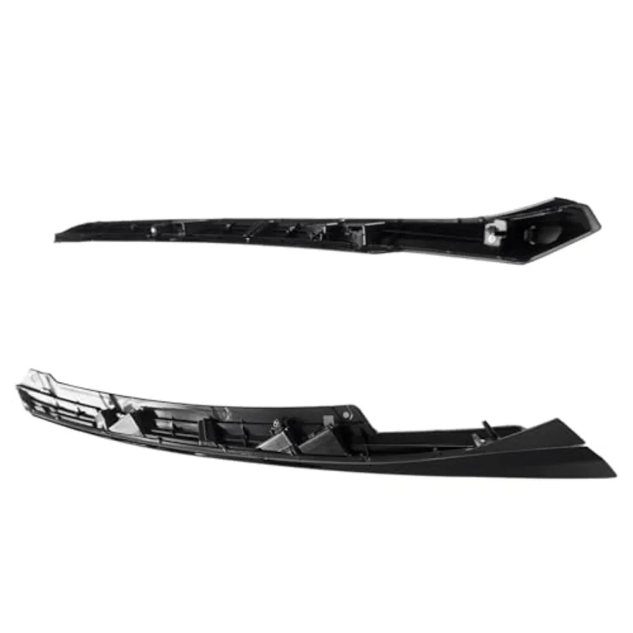 3 قطعة شبكة المصد الأمامي شواية سوداء لامعة مع زخرفة قولبة لعام 2019 و 2020 Honda Civic مظهر هوائي محسن و #5