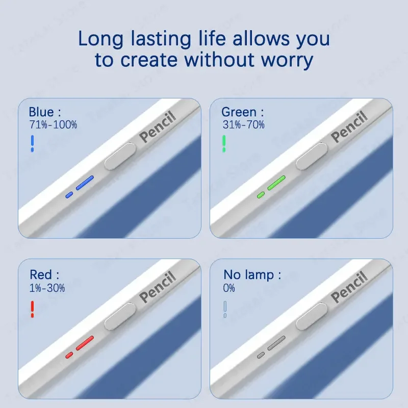 Lapiz Tablet Universal Stylus Pen for Xiaoxin Pad Pro 12.7 Y700 2023 MatePad 11.5 for IOS Android for Redmi Pad SE 11'' Mi Pad 6