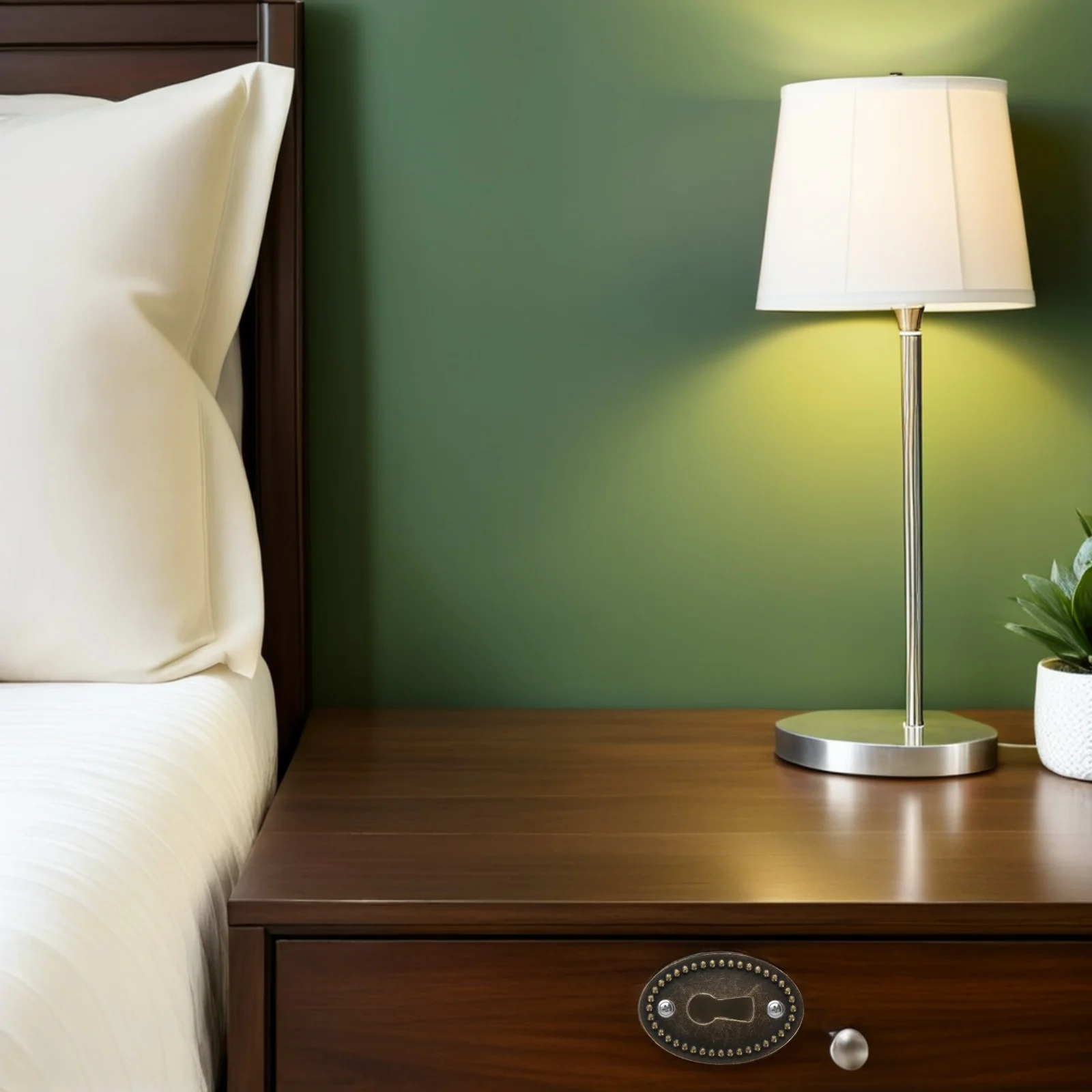 10 قطعة سبائك الزنك خمر البيضاوي ثقب المفتاح غطاء لوحات الزخرفية Escutcheon لخزائن الأثاث أدراج خزانة ثقب الباب يغطي #5