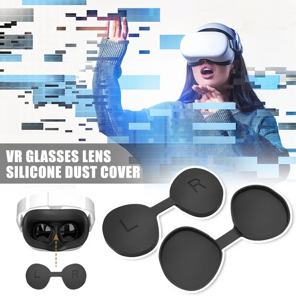 For MetaQuest 3S VR Glasses Thickened Silicone Cover For MetaQuest3S High Quality Helmet Dust Protection Lens Cover GP-905