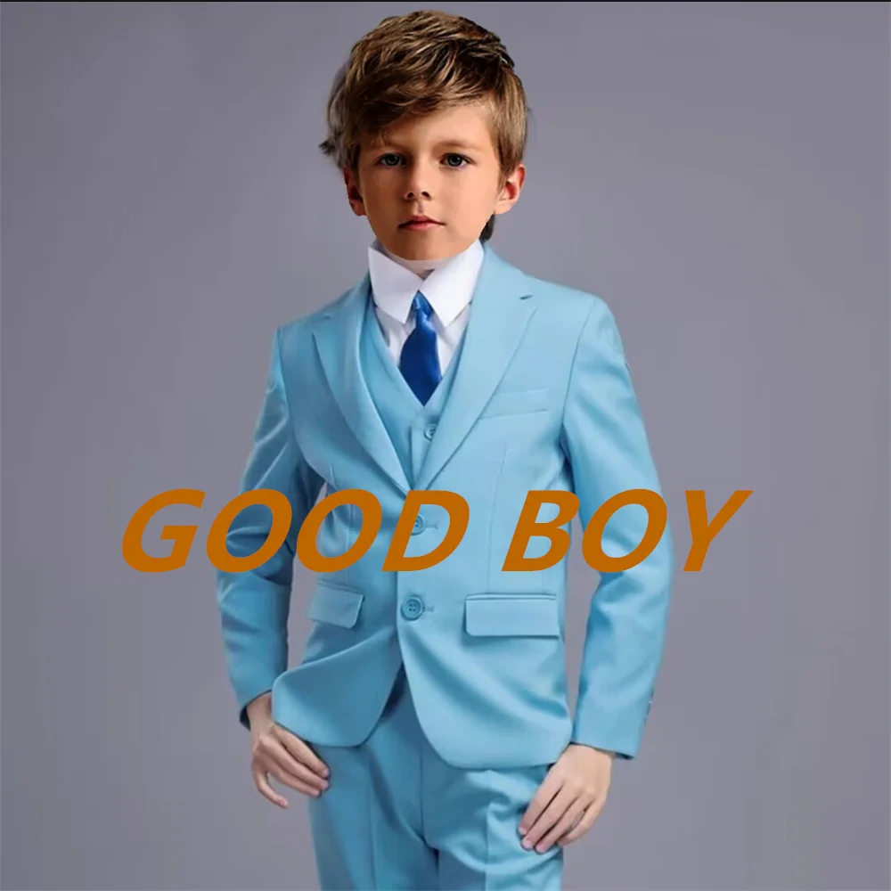 Formal boy wedding children's suit white party blazer pants christening dress children's dress gentleman junior prom evening dre