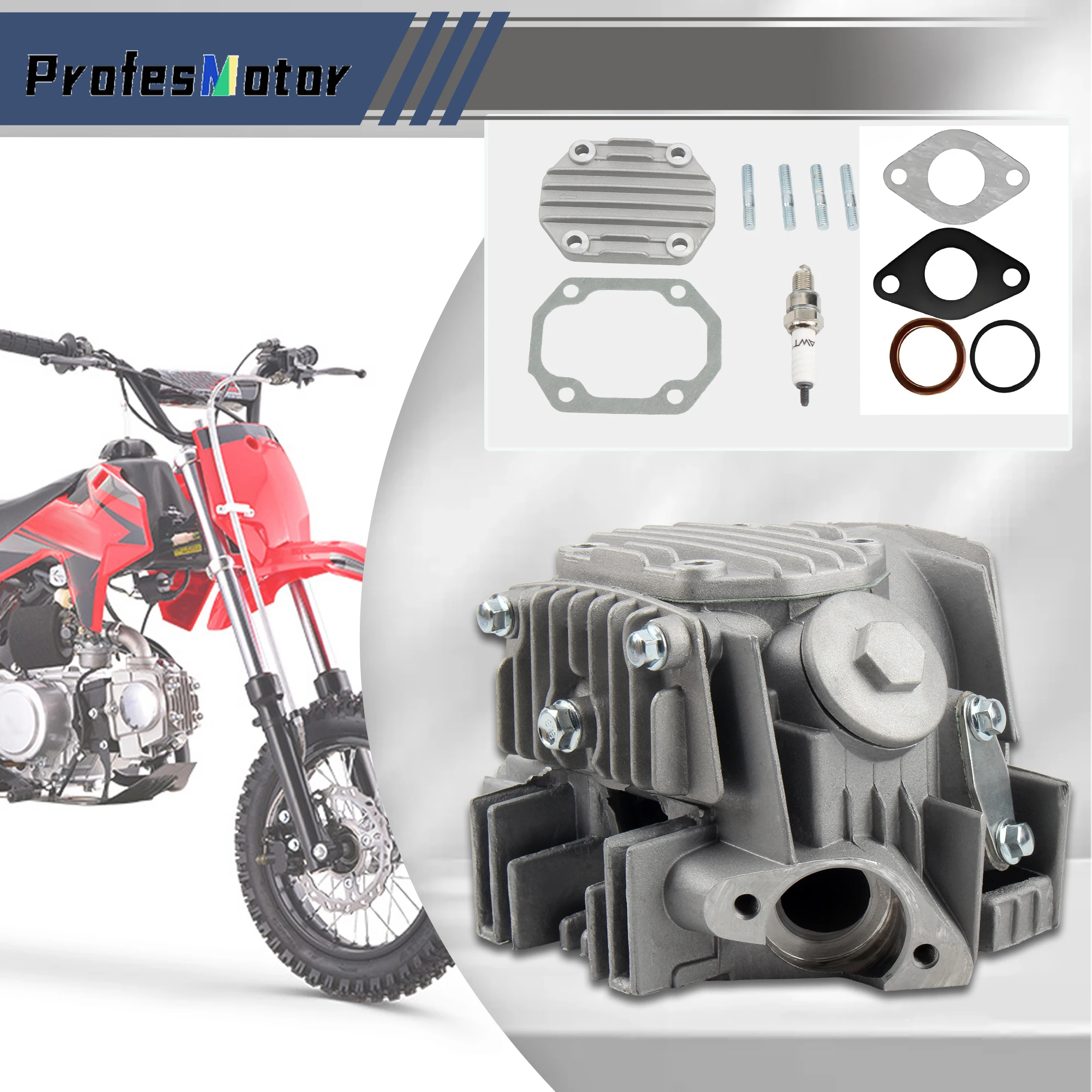 

Enduro Motocross Engine Cylinder Barrel Head With Gasket For 110 WS110 C110 110cc ATV Pit Dirt Bike Motorcycle Accessories