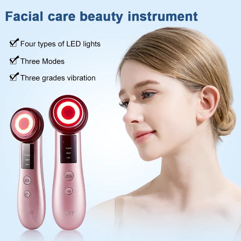 4-IN-1 Facial Lifting And Tightening Device Eyes Care Hot Compress Household Face Beauty Instrument Female Personal Facial Care