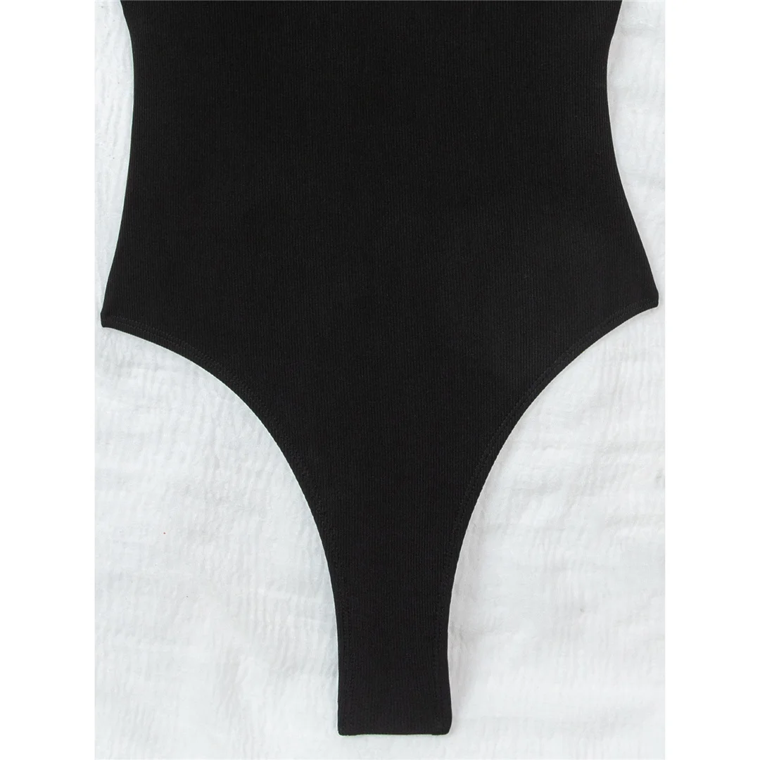 Sexy Cross-Back-Badeanzug mit V-Ausschnitt, einteilig, Damen-Bademode, hoch geschnittene Beine, Monokini, rückenfreier Badeanzug, Badebekleidung, V7756 – Detail 7
