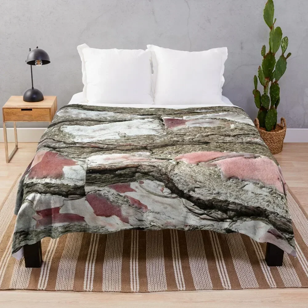 Pine Bark in Brittany Throw Blanket Hairy Summer Thermal wednesday Blankets
