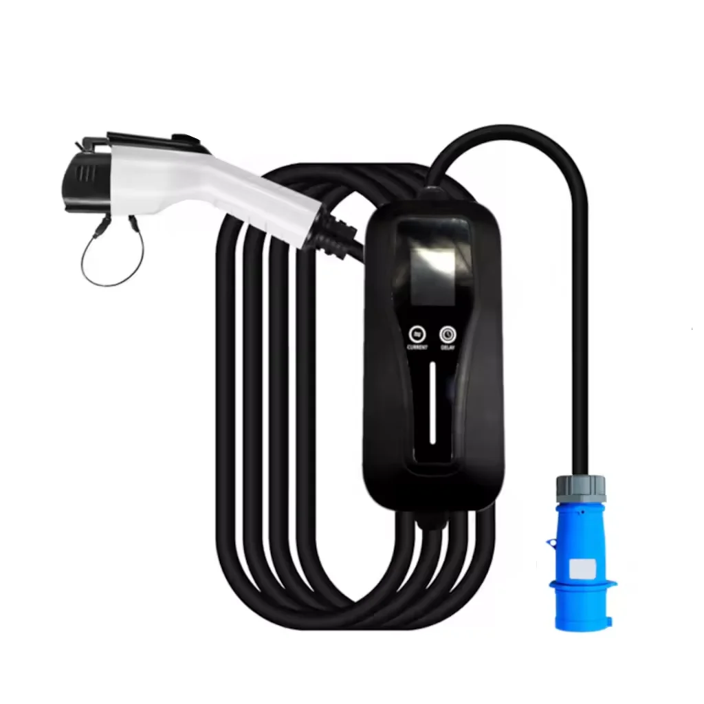 

For Portable EV Charger 3.5KW 7KW 11KW 22KW Type 2 App Control Adjustable Current Mode 2 AC Charging Station
