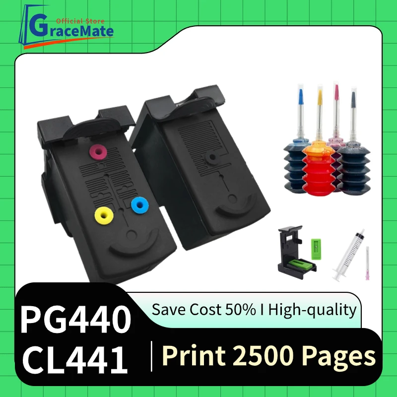 

PG 440 CL 441 PG440 CL441 Ink Cartridge Compatible for Canon Pixma MG3140 MG3540 MG3640 MG3640S MG4240 MX438 MX518 MX378 TS5140