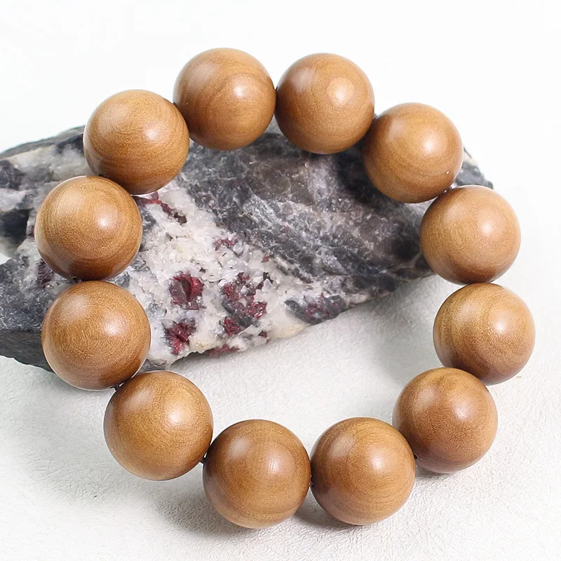 Indian Old Mountain Sandalwood20MMBold and stylish men's Buddhist beads, traditional Chinese style bracelet, Father's Day gift f
