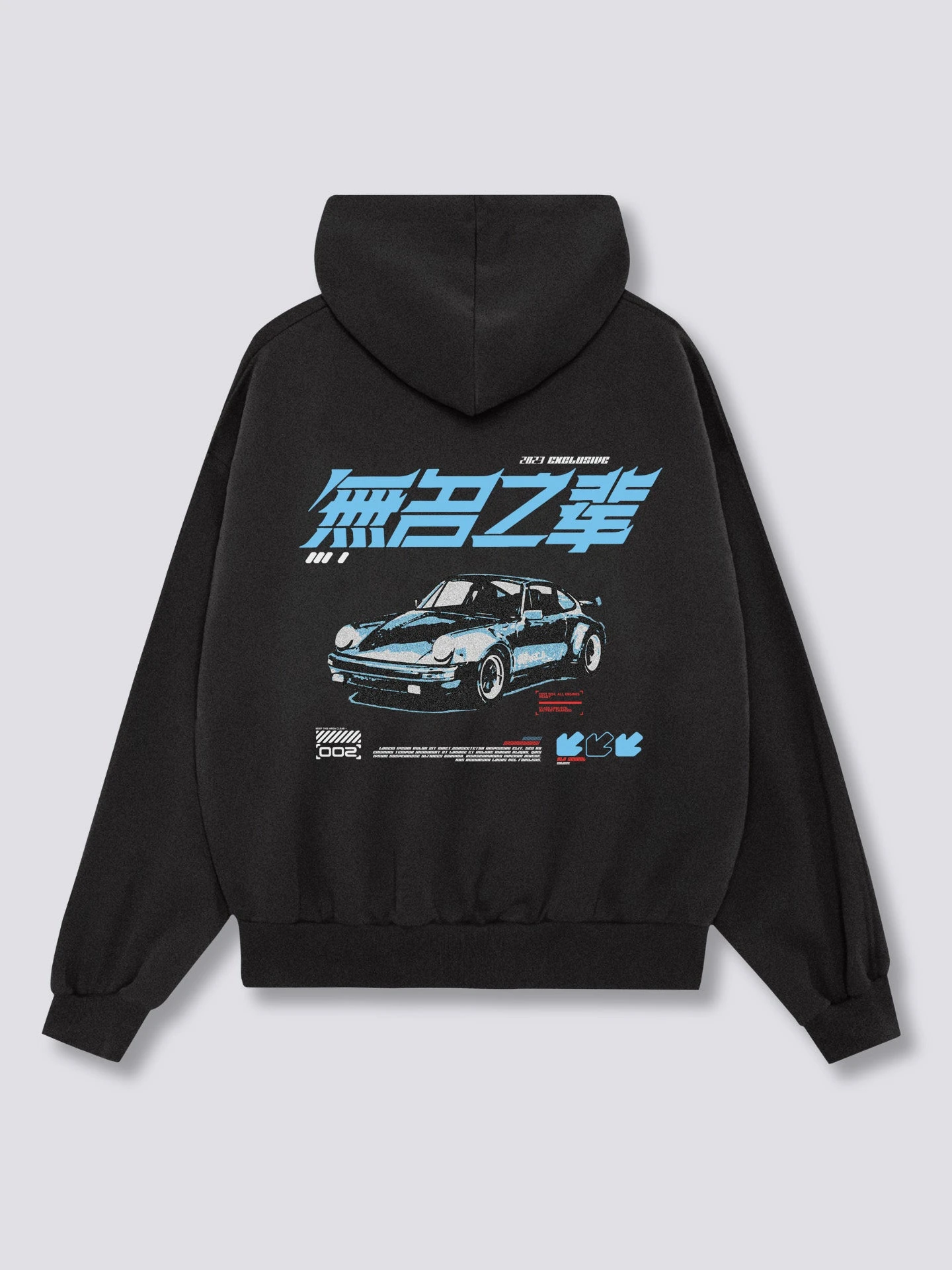 Men Women Racing Car Hoodie Back Print Hooded Sweatshirt Vintage Sports Car Graphic Pullover Hip Hop Oversized Hoodies
