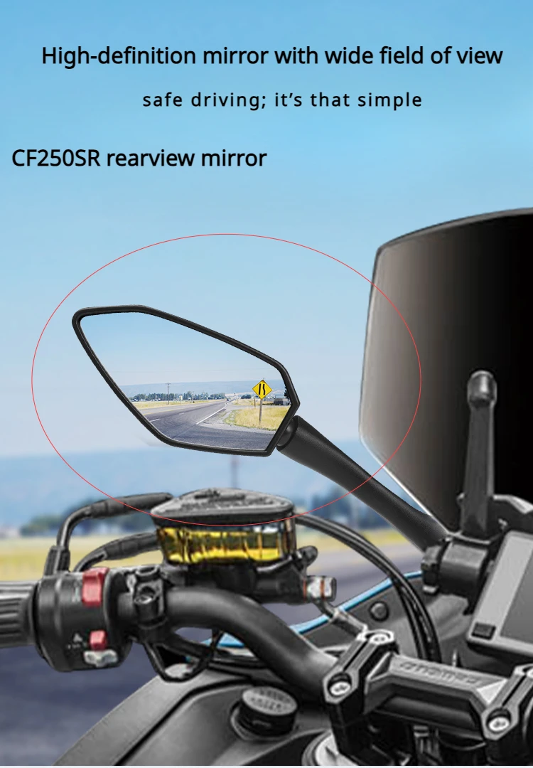 

For CFMOTO 250SR rearview mirror motorcycle rearview mirror glass rearview mirror reflector genuine original factory accessories