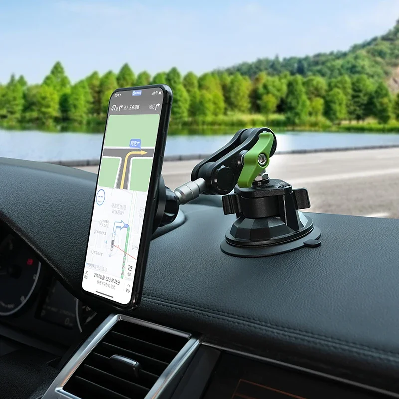 Universal Magnetic Car mount Phone Holder, Adjustable Mobile Phone Stand, Dashboard/Windshield/Window Mount for All Smartphones