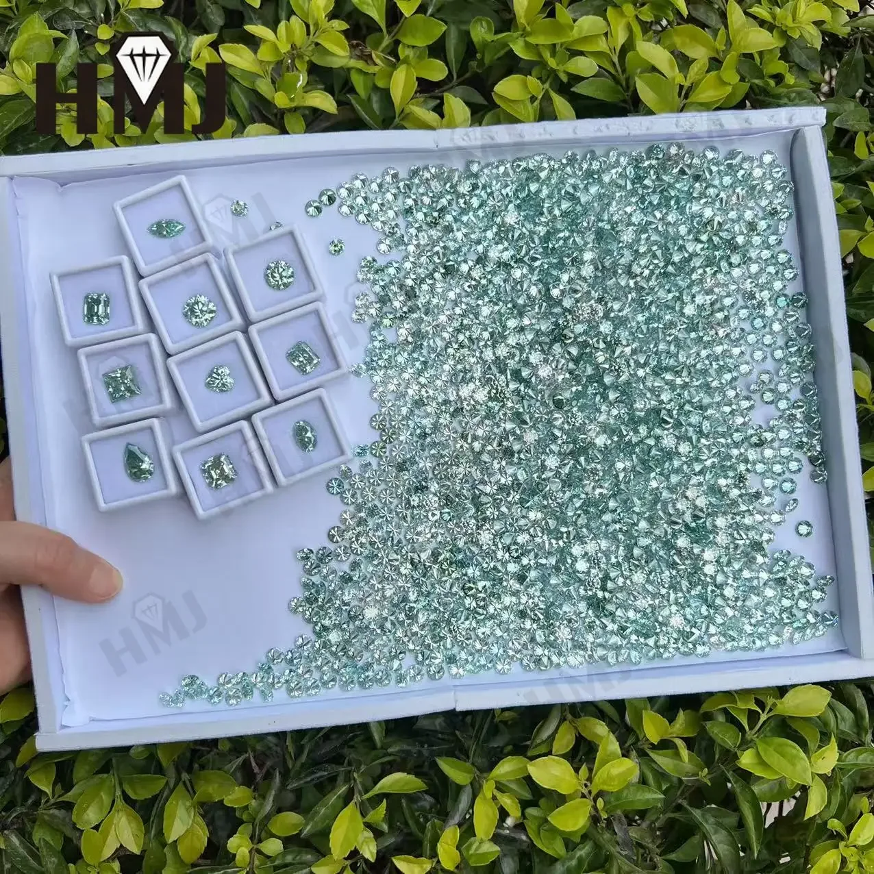 مويسانيتي حجر شكل دائري قطع رائعة D/أسود/أزرق مائي/لون الشمبانيا VVS1 وضوح 0.5-5CT GRA شهادة خرز للمجوهرات