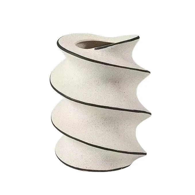 Modern simple ceramic vase flower arrangement living room porch home decoration vase ceramic ornament