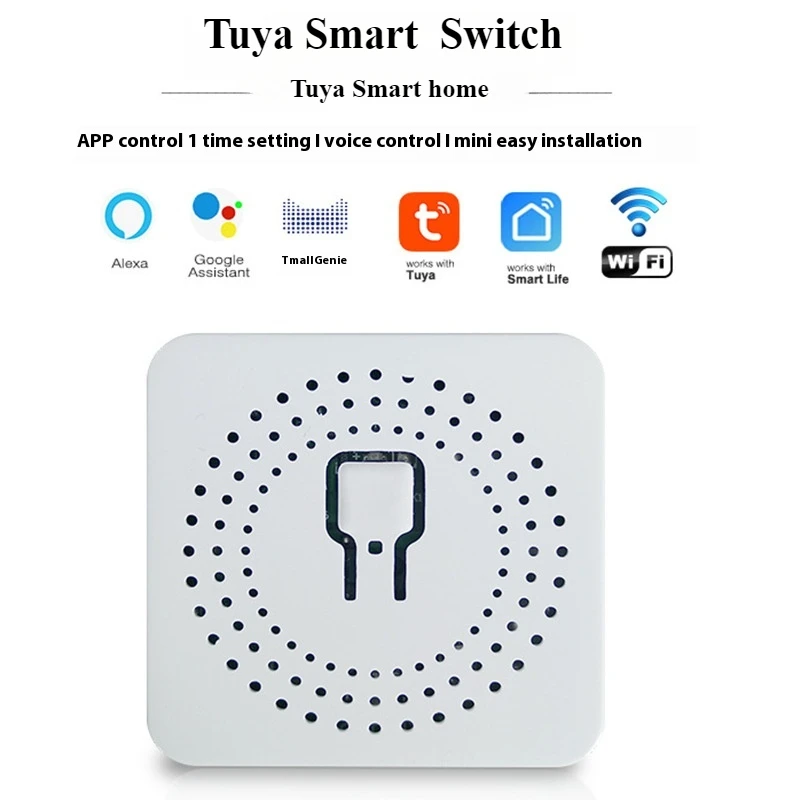 Tuya Smart WiFi สวิตช์ควบคุมคู่ - โมดูลรีโมทไร้สายขนาดเล็กสําหรับระบบอัตโนมัติในบ้านอัจฉริยะ
