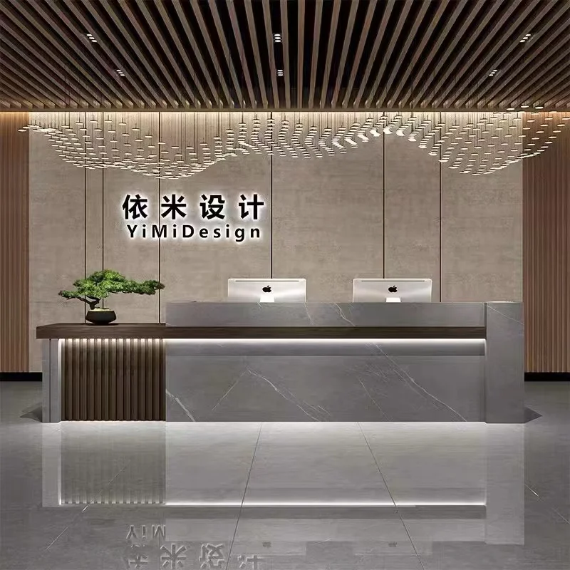 Hospital Salon Reception Desk Study Modern Restaurant Front Reception Desks Cashier Luxury Recepcion Mostrador Furniture Office