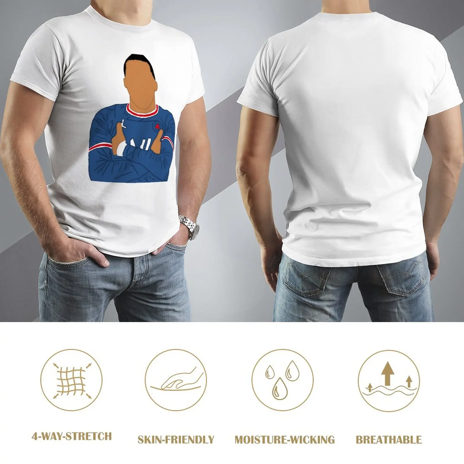 France Football Team Kylianer And Mbappé And Mbappe Football Team Campaign Kemp Top Tee High Grade Activity Competition Eur Size