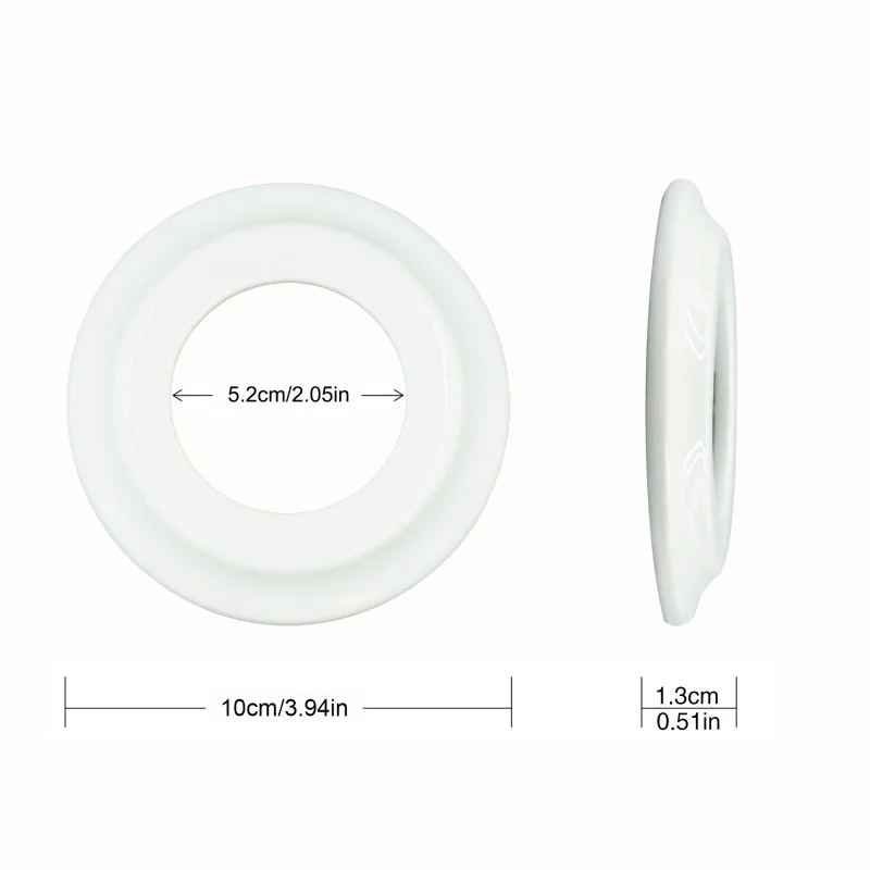 Marcos de porcelana empotrados para interruptor de pared, toma de corriente, interruptor Retro